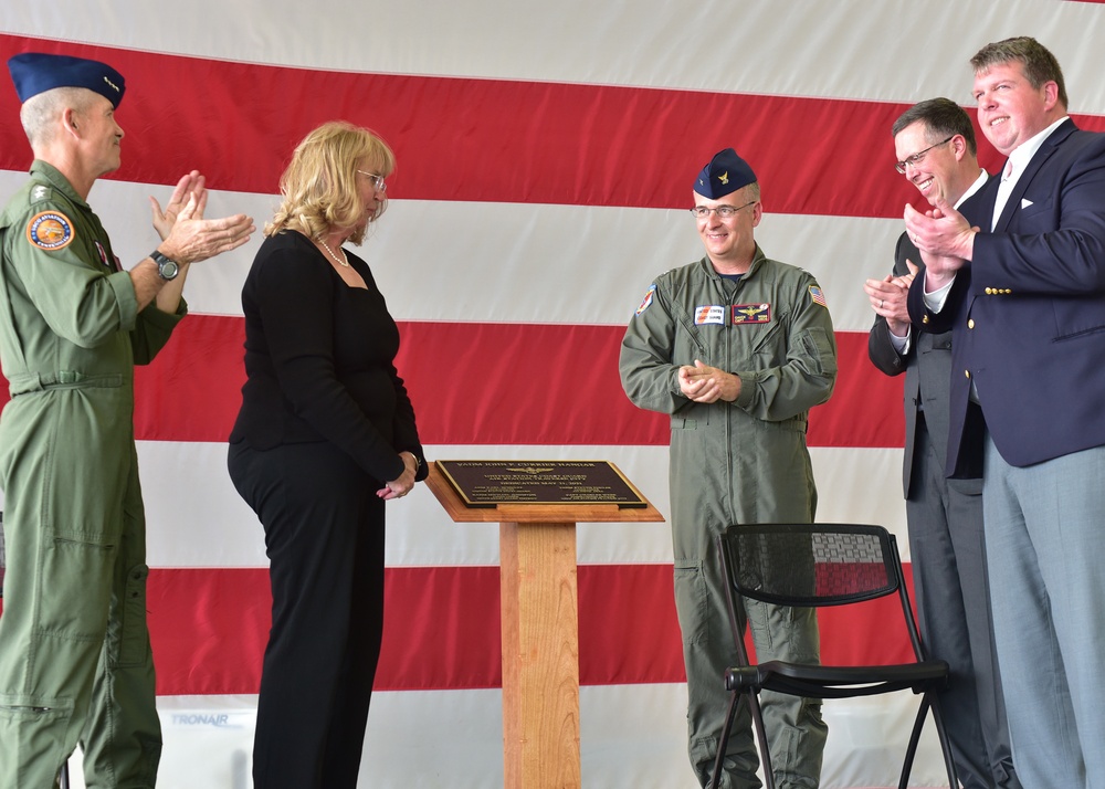 Air Station Traverse City dedicates hangar to prominent Coast Guard aviator