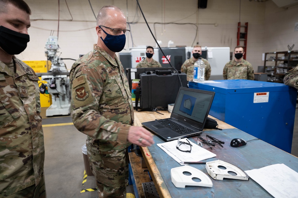 8th Air Force commander visits Ellsworth AFB