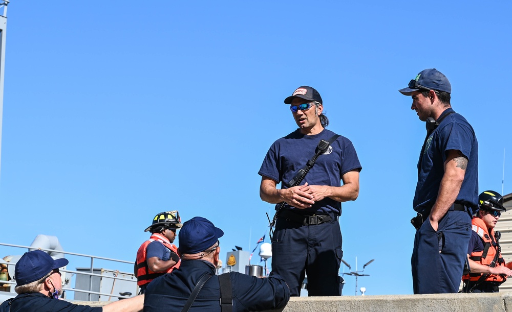 Fighting fires on the Ghost Fleet