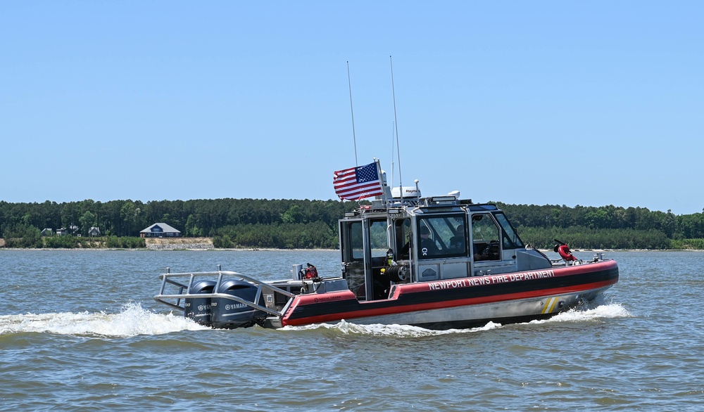 Fighting fires on the Ghost Fleet