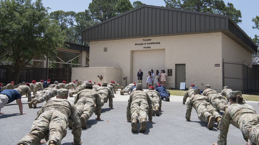 24th Special Operations Wing dedicates training facility to Senior Airman Mark Forester