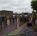 Members of the 114th Force Support Squadron and Babington Technology demonstrate Disaster Relief Mobile Kitchen Trailer (DRMKT) capabilities