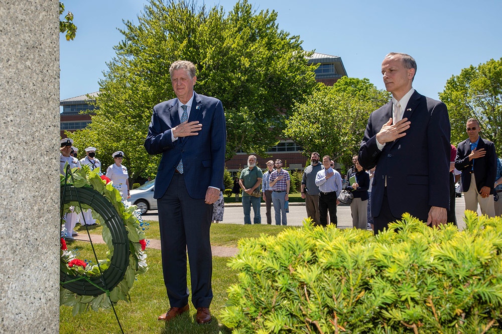 RI governor gives key address at NUWC Division Newport Memorial Day ceremony