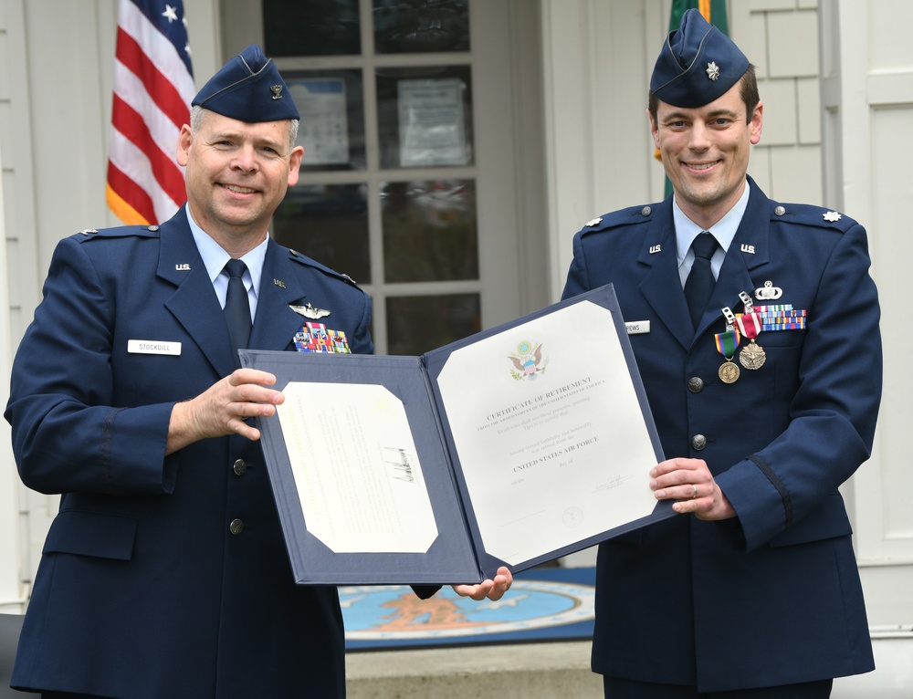 Retirement Ceremony for Lt. Col. Aaron Andrews