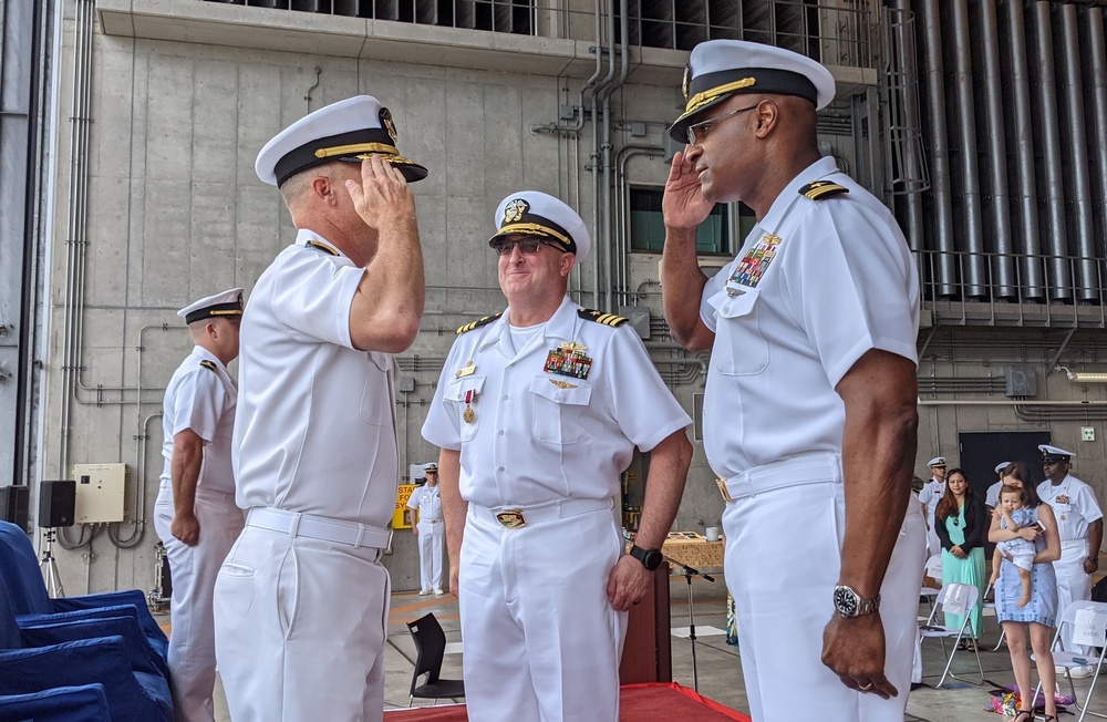 Naval Beach Unit 7 Changes Command