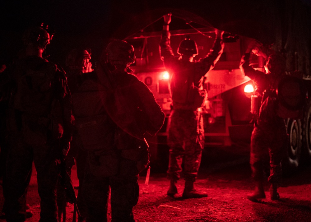 U.S. Marines and Sailors Conduct Beach Landing while Underway Aboard USS Portland