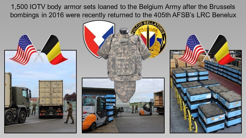 Belgium Army returns 1,500 sets of body armor to U.S. Army