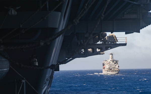 USS Ronald Reagan (CVN 76) Alongside USNS Pecos (T-AO 197)