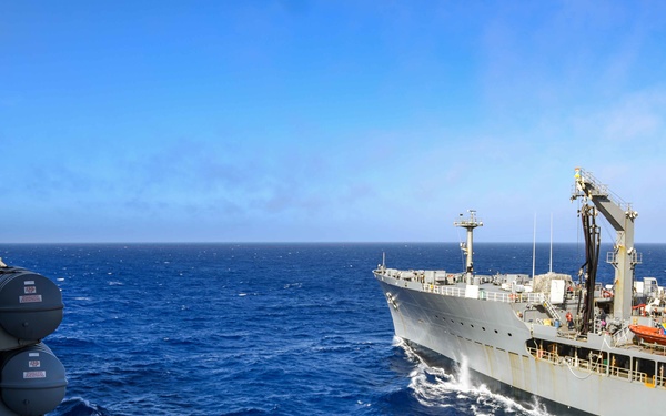 USS Ronald Reagan (CVN 76) Alongside USNS Pecos (T-AO 197)
