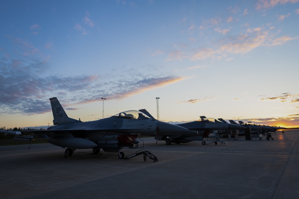 52nd FW night operations at Kallax AB