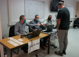 USAG Ansbach COVID Team Working a Vaccine Drive