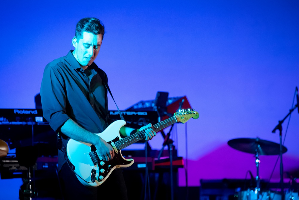 AFCENT Band plays an MWR show at Al Dahfra Air Base
