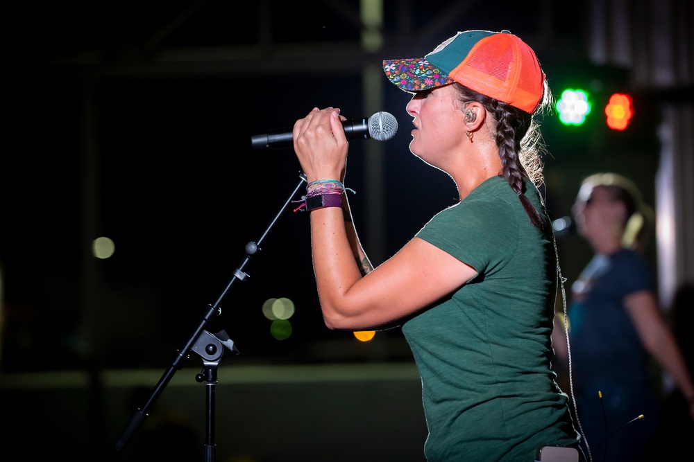 AFCENT Band plays an MWR show at Al Dahfra Air Base