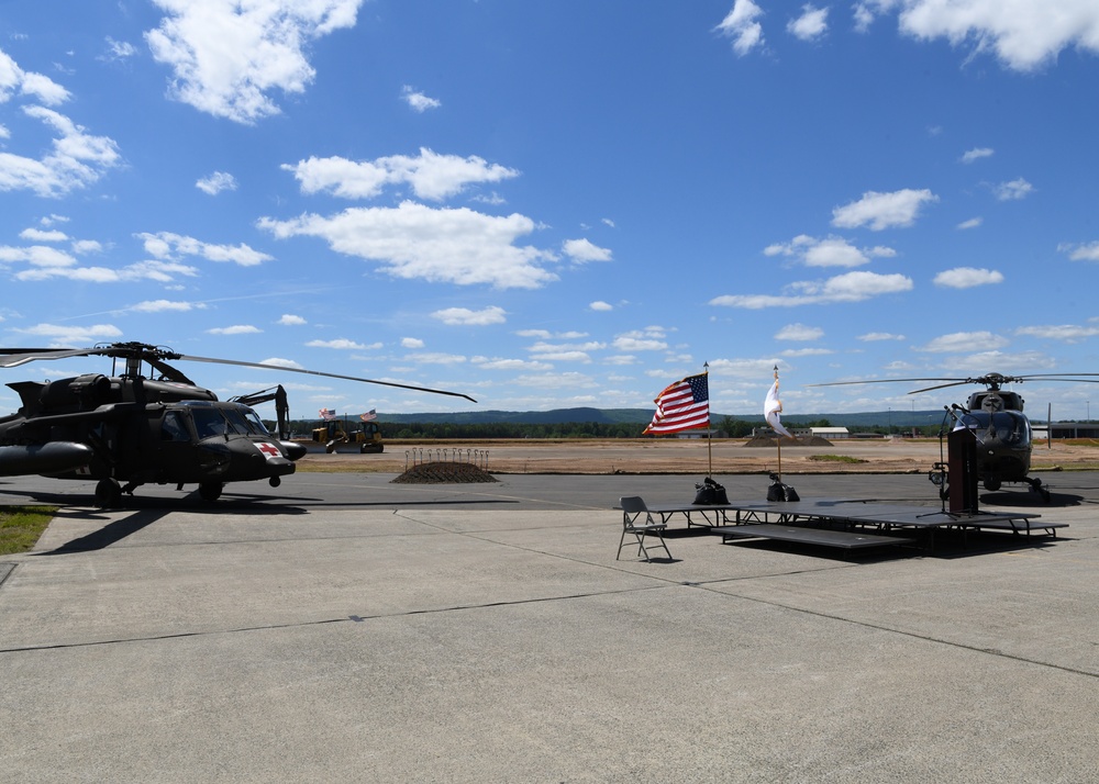 Groundbreaking of Taxiway Sierra at Barnes Air National Guard Base