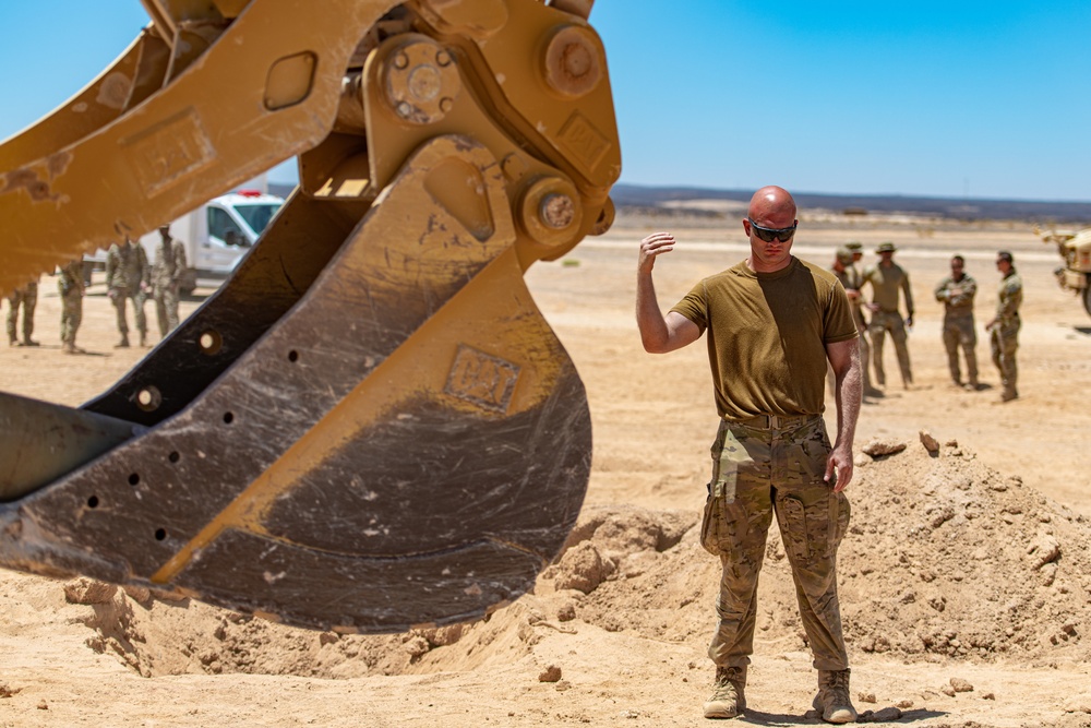 332d EOD Perform Exercise Finding, Blowing up UXO