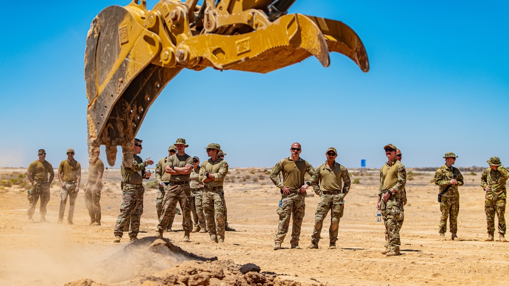 332d EOD Perform Exercise Finding, Blowing up UXO