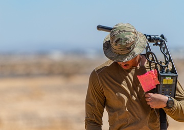 332d EOD Perform Exercise Finding, Blowing up UXO