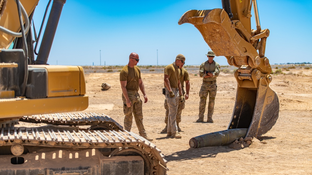 332d EOD Perform Exercise Finding, Blowing up UXO