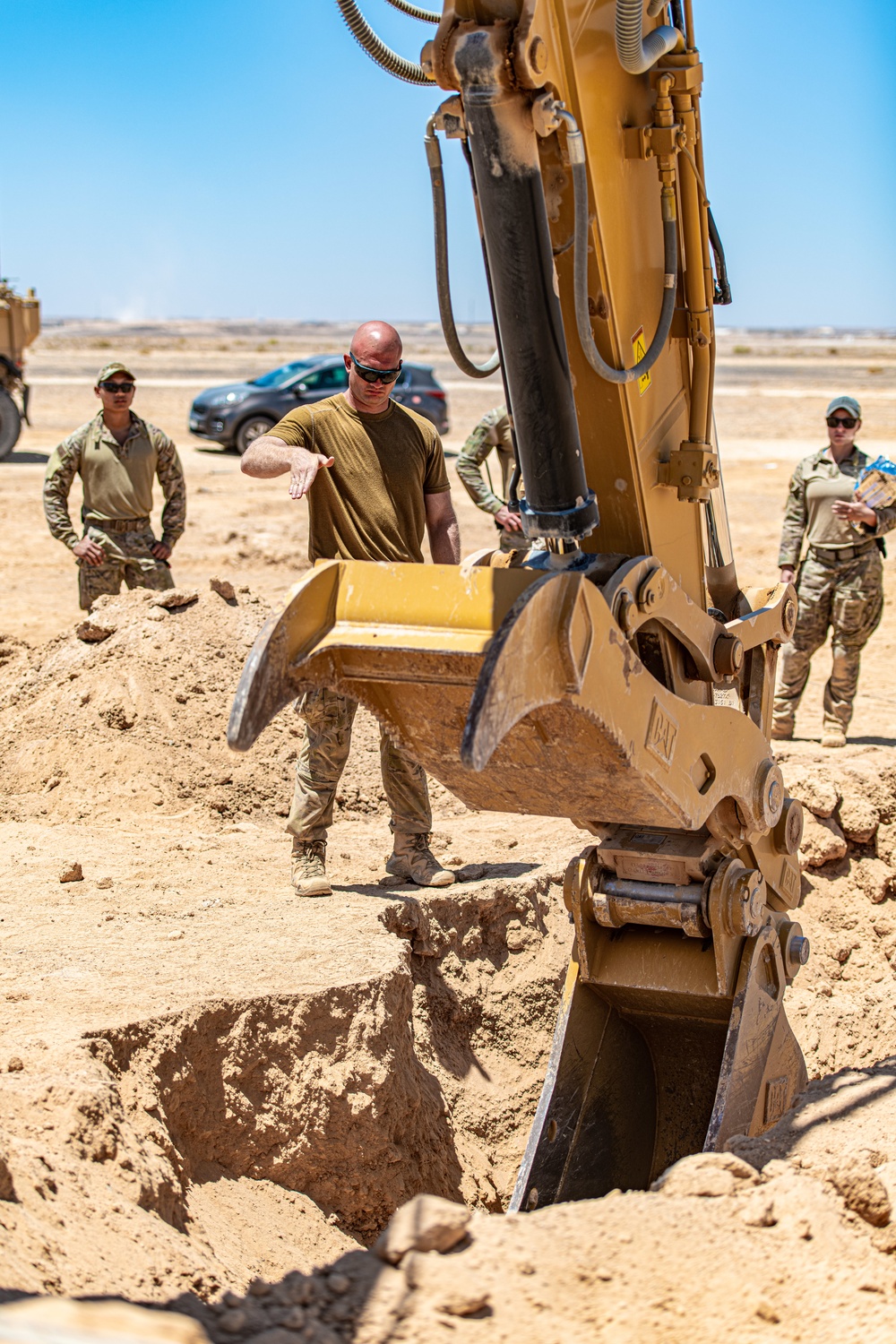 332d EOD Perform Exercise Finding, Blowing up UXO