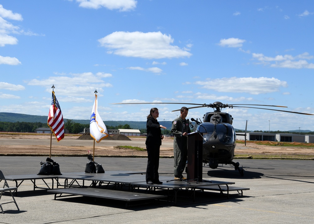 Groundbreaking of Taxiway Sierra at Barnes Air National Guard Base