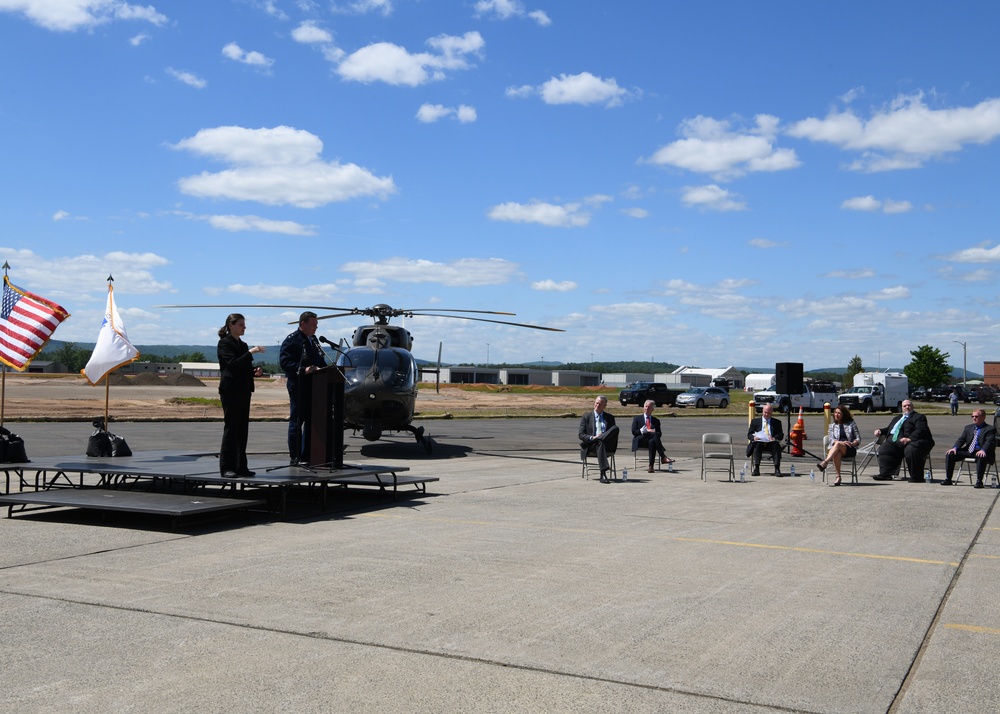 Groundbreaking of Taxiway Sierra at Barnes Air National Guard Base