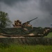 Soldiers assigned to US Army 3rd Platoon ‘C’ 25th Cavalry, drive a M1-A2 Abrams tank during a demonstration for NATO Exercise Steadfast Defender 2021