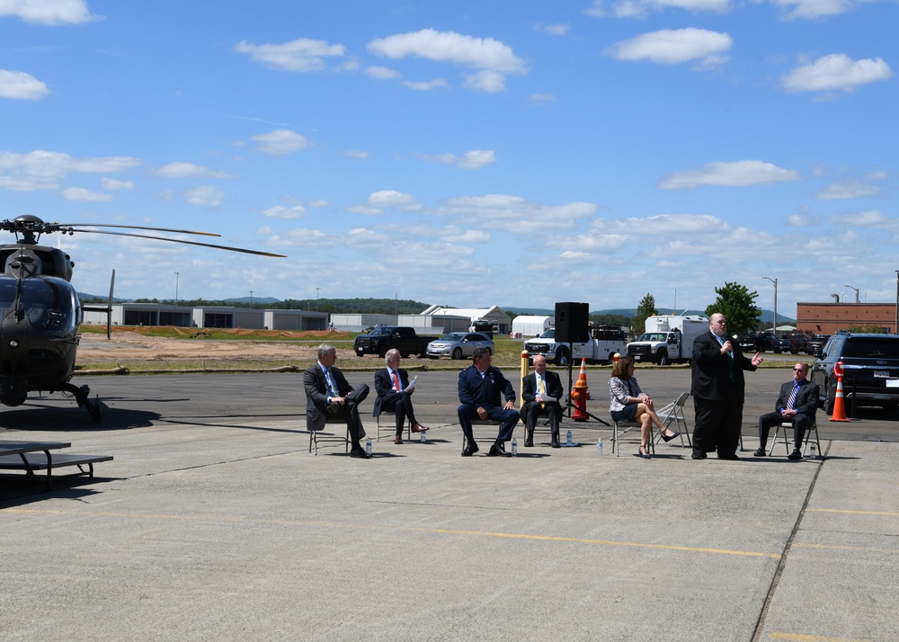 Groundbreaking of Taxiway Sierra at Barnes Air National Guard Base