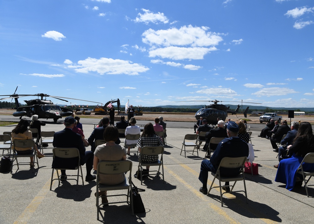 Groundbreaking of Taxiway Sierra at Barnes Air National Guard Base