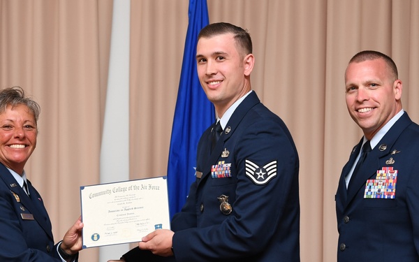 Hanscom leaders celebrate CCAF accomplishment