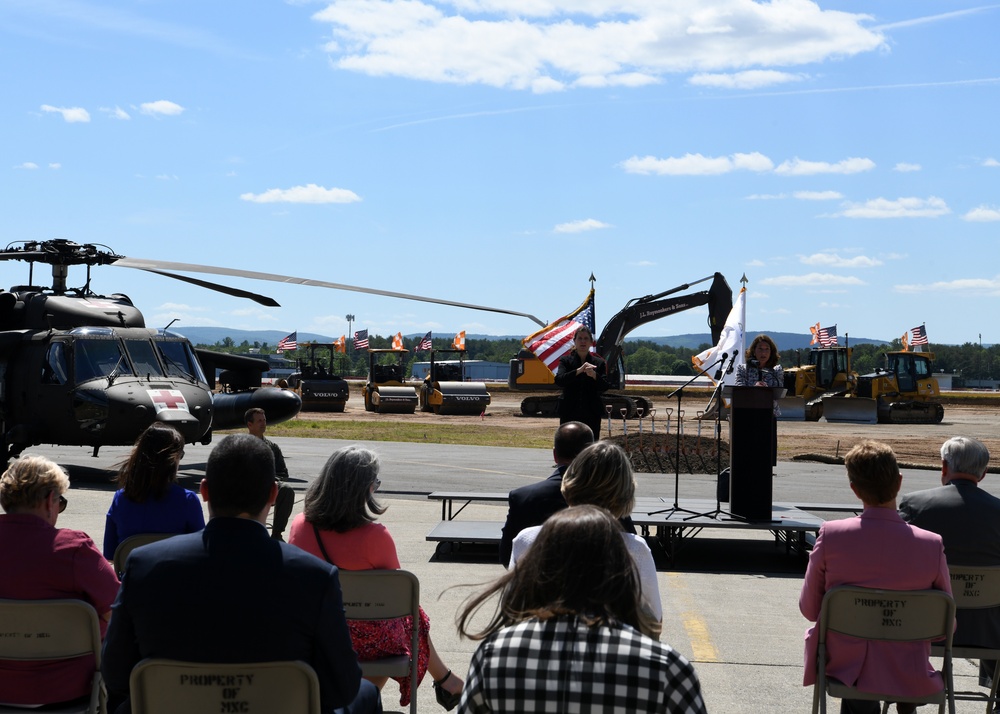 Groundbreaking of Taxiway Sierra at Barnes Air National Guard Base