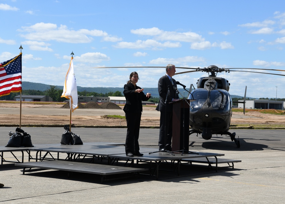 Groundbreaking of Taxiway Sierra at Barnes Air National Guard Base