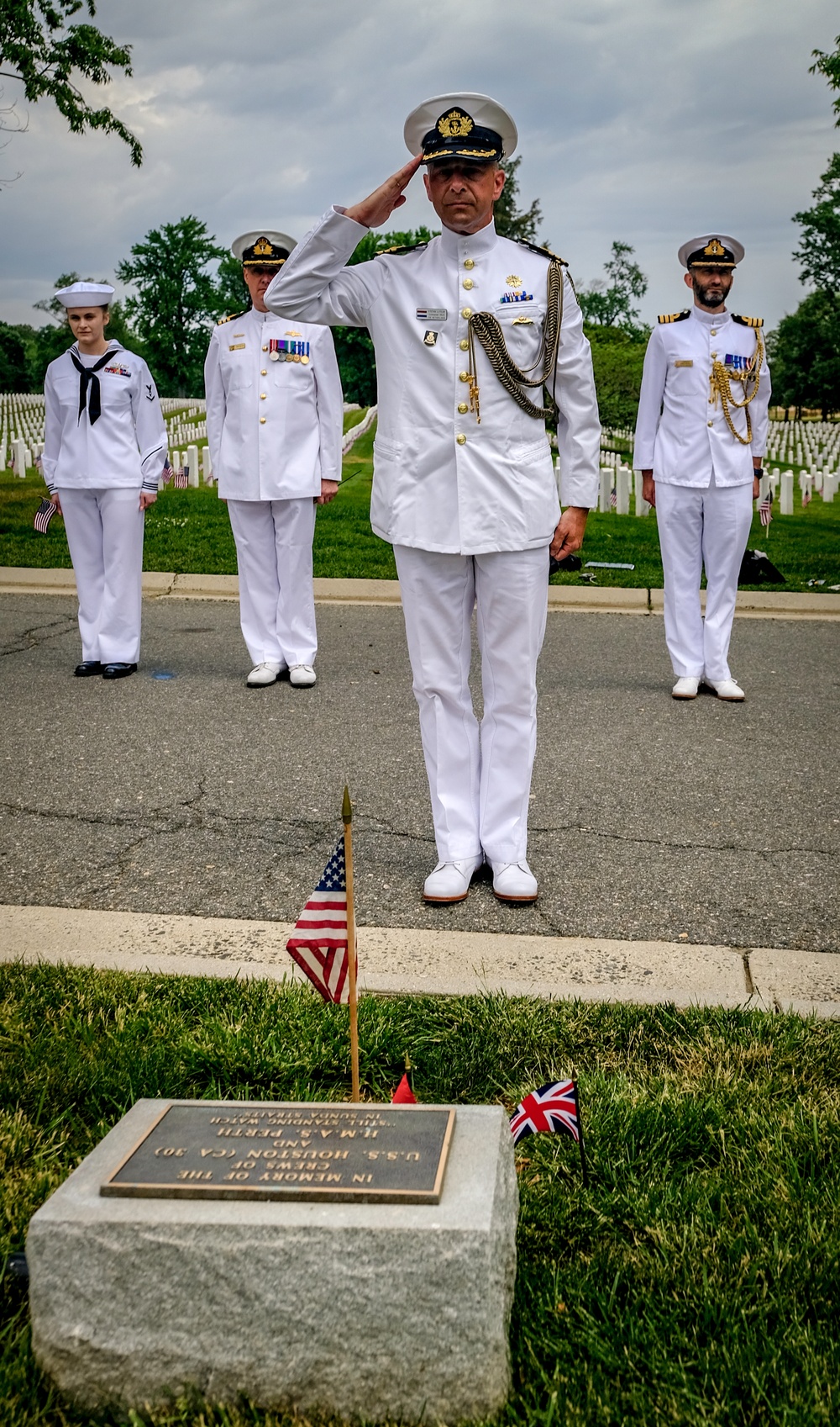 USS Houston &amp; HMAS Perth Wreath-Laying Ceremony