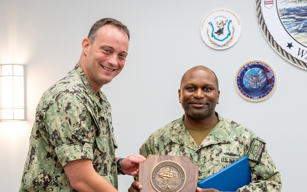 OSC Marcus Sawyer end-of-tour award ceremony