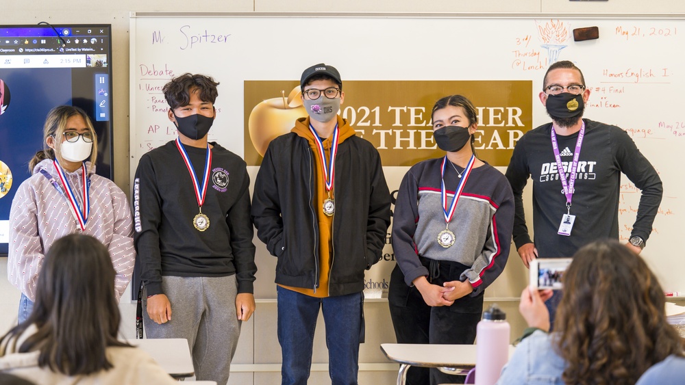 Desert Junior-Senior High School teacher wins Teacher of the Year Award