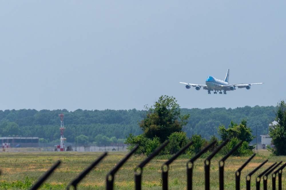 POTUS visits Joint Base Langley-Eustis