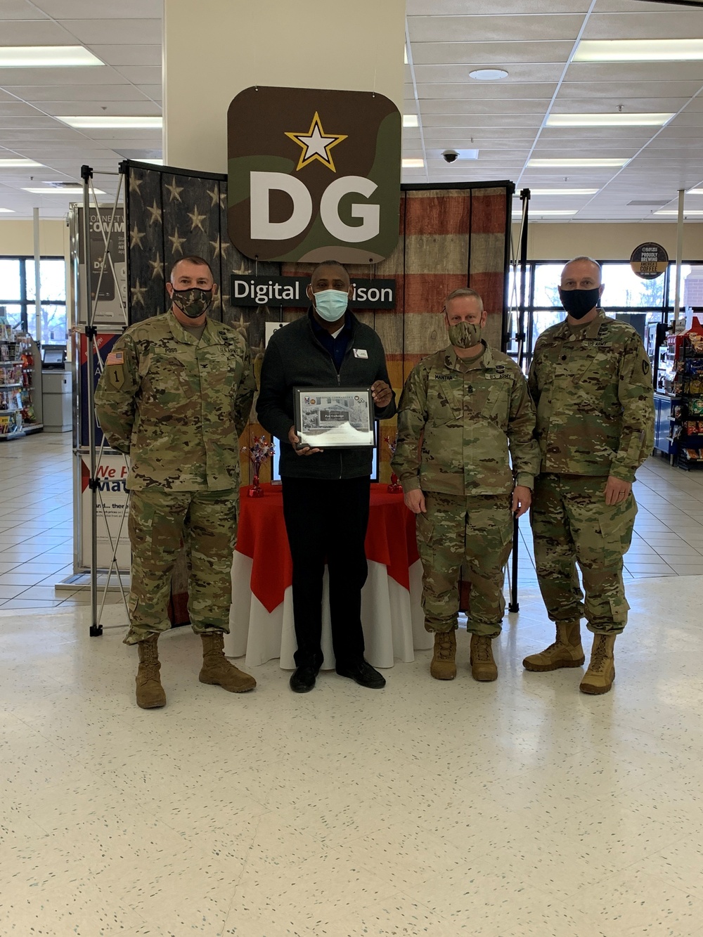 Fort McCoy PX certificate presentation