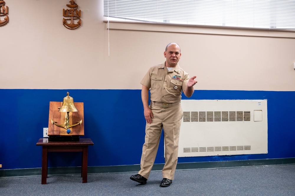 NCC Eduardo Rivera reenlistment ceremony