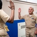 NCC Eduardo Rivera reenlistment ceremony