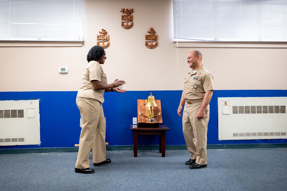 NCC Eduardo Rivera reenlistment ceremony