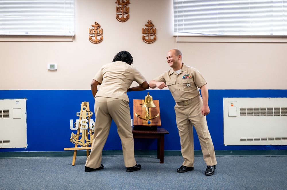 NCC Eduardo Rivera reenlistment ceremony