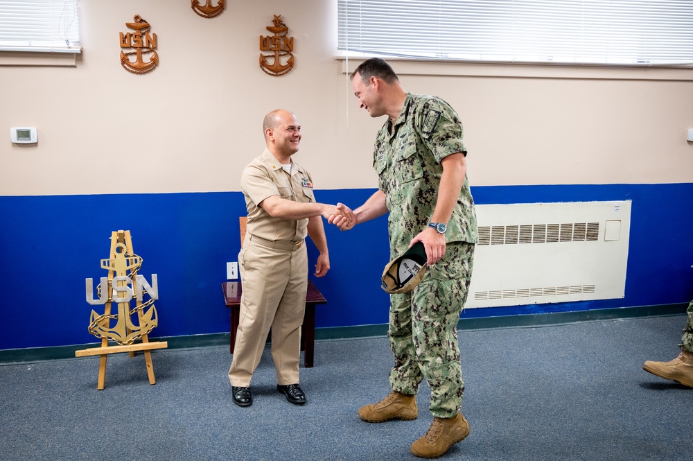 NCC Eduardo Rivera reenlistment ceremony