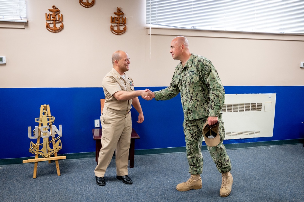 NCC Eduardo Rivera reenlistment ceremony