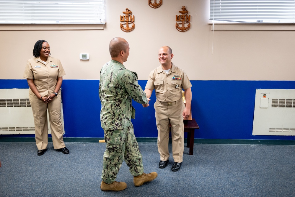 NCC Eduardo Rivera reenlistment ceremony