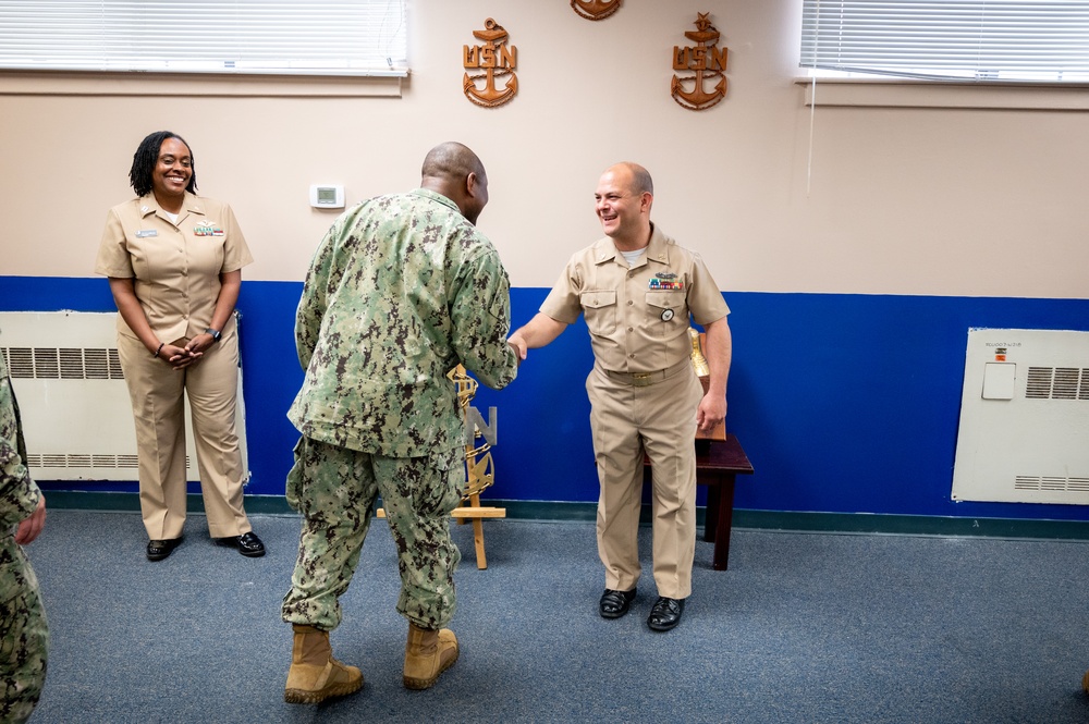 NCC Eduardo Rivera reenlistment ceremony