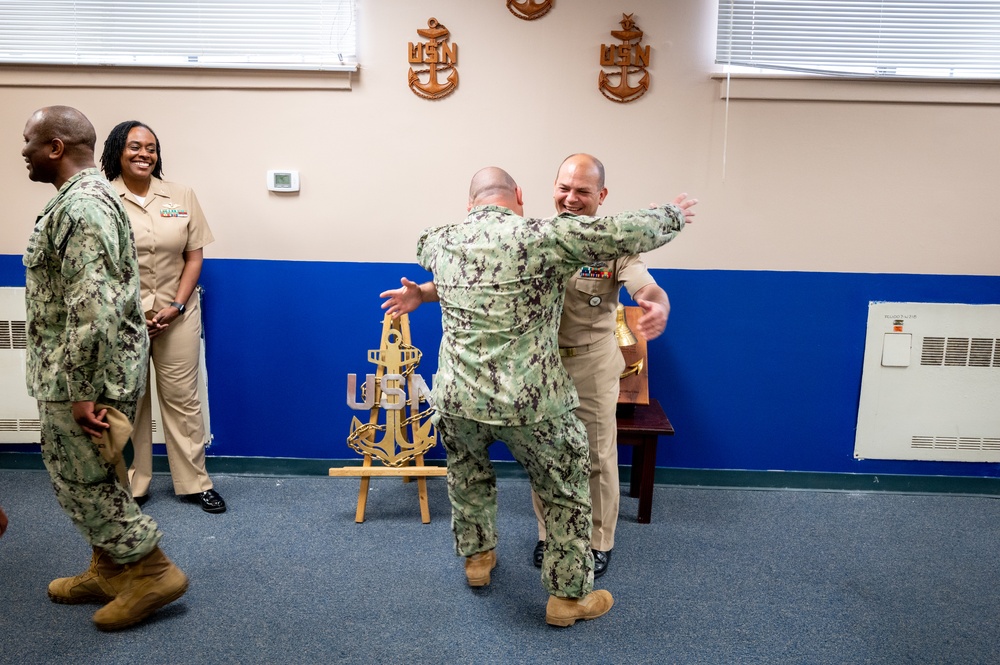 NCC Eduardo Rivera reenlistment ceremony