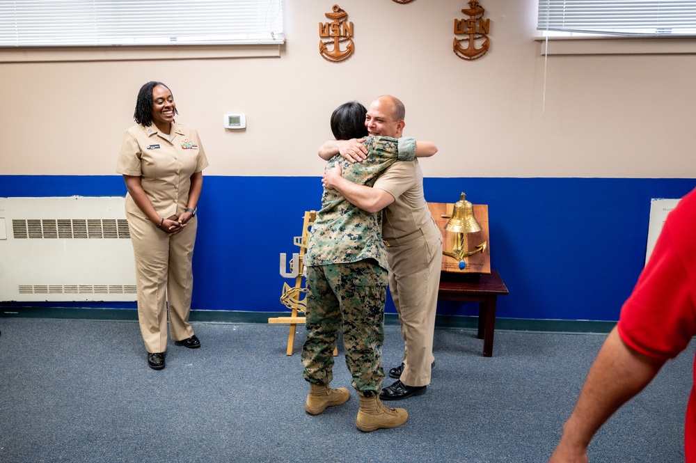 NCC Eduardo Rivera reenlistment ceremony