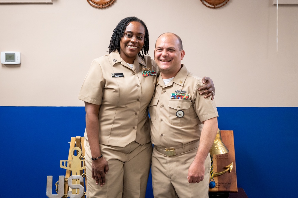 NCC Eduardo Rivera reenlistment ceremony