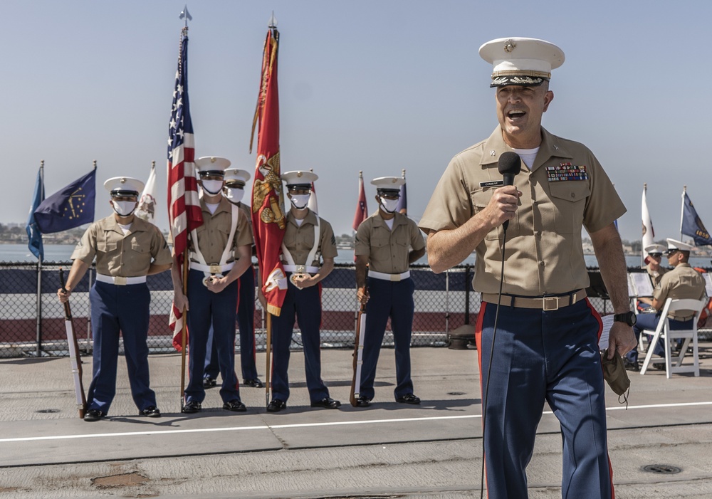 Lt. Col. Michael A. Beckhart retires U.S. Marine Corps after over 22 years of service