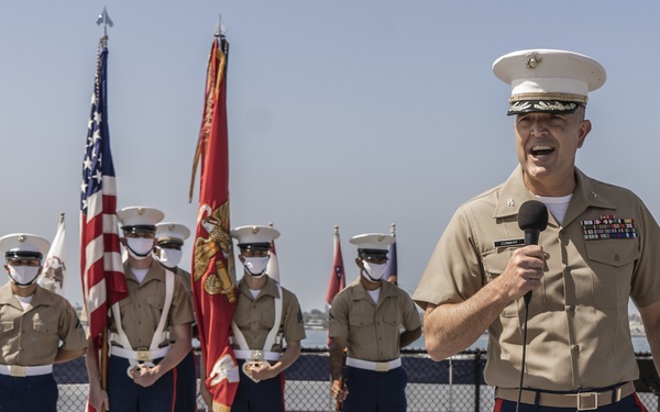 Lt. Col. Michael A. Beckhart retires U.S. Marine Corps after over 22 years of service