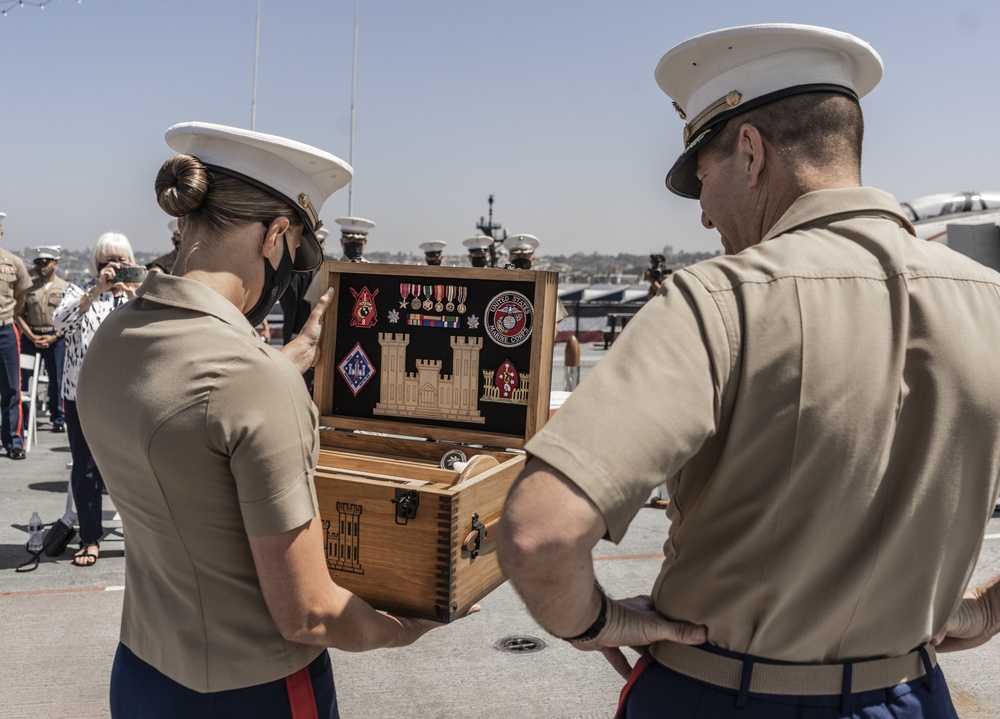 Lt. Col. Michael A. Beckhart retires U.S. Marine Corps after over 22 years of service